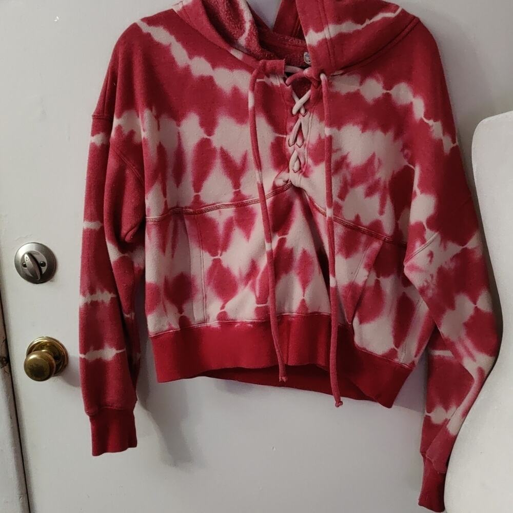 Free People Movement Tie Dye Believer Fleece Hoodie S Casual Activewear Boho